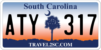 SC license plate ATY317