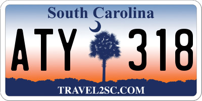 SC license plate ATY318