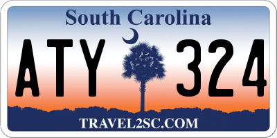 SC license plate ATY324