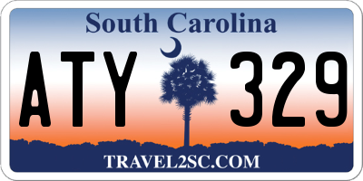 SC license plate ATY329