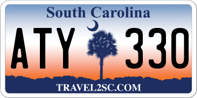 SC license plate ATY330