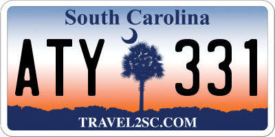 SC license plate ATY331