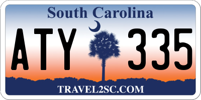 SC license plate ATY335