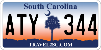 SC license plate ATY344