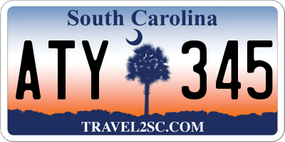 SC license plate ATY345