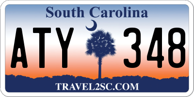 SC license plate ATY348