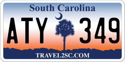 SC license plate ATY349