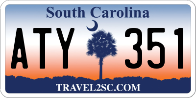 SC license plate ATY351