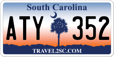 SC license plate ATY352