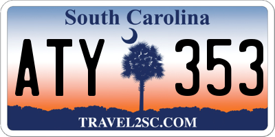 SC license plate ATY353