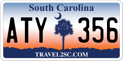 SC license plate ATY356