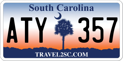 SC license plate ATY357