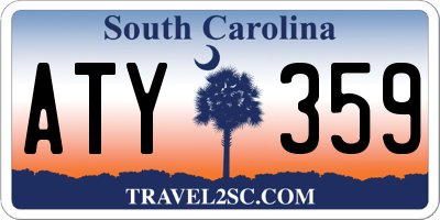 SC license plate ATY359