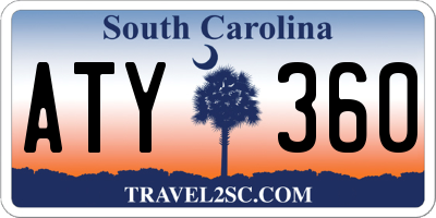 SC license plate ATY360