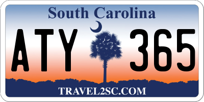 SC license plate ATY365
