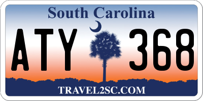 SC license plate ATY368