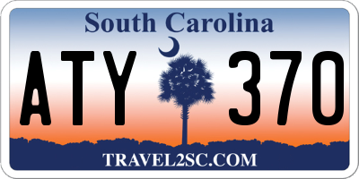 SC license plate ATY370