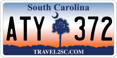 SC license plate ATY372