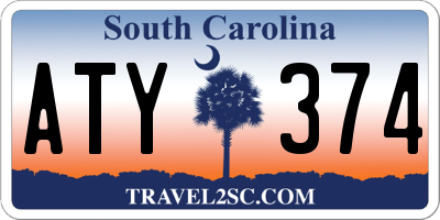SC license plate ATY374