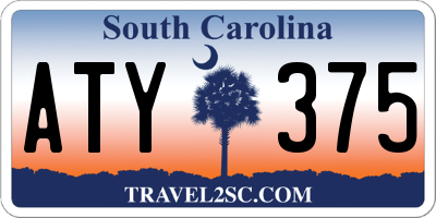 SC license plate ATY375