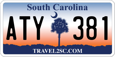 SC license plate ATY381