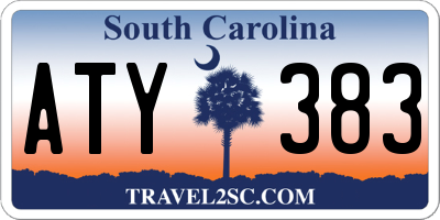 SC license plate ATY383