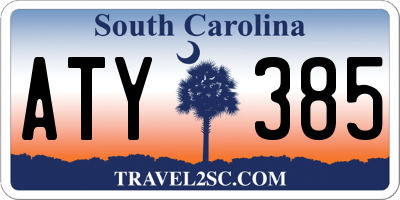 SC license plate ATY385