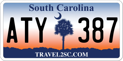SC license plate ATY387