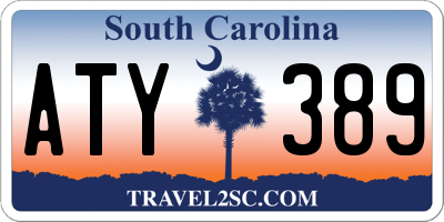 SC license plate ATY389