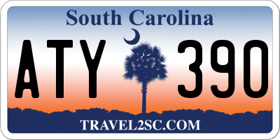 SC license plate ATY390