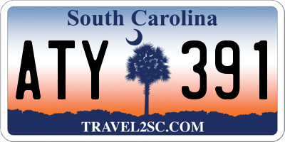 SC license plate ATY391