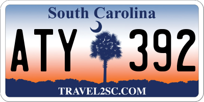 SC license plate ATY392