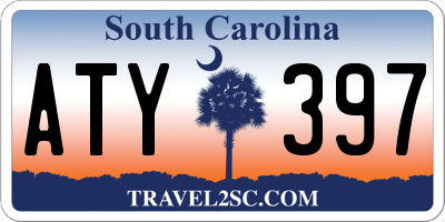 SC license plate ATY397