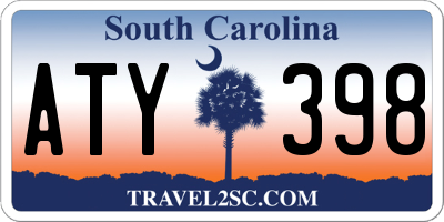 SC license plate ATY398