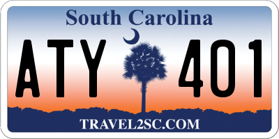 SC license plate ATY401