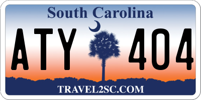 SC license plate ATY404