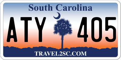SC license plate ATY405