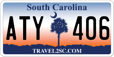 SC license plate ATY406