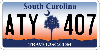 SC license plate ATY407