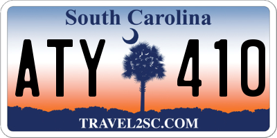 SC license plate ATY410