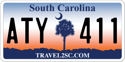 SC license plate ATY411