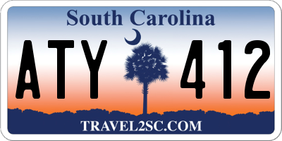 SC license plate ATY412