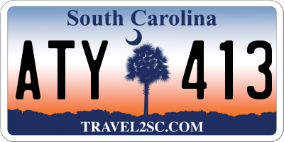 SC license plate ATY413