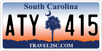 SC license plate ATY415