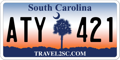 SC license plate ATY421