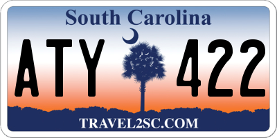 SC license plate ATY422