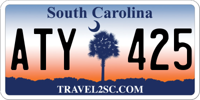 SC license plate ATY425