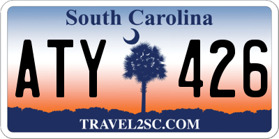 SC license plate ATY426