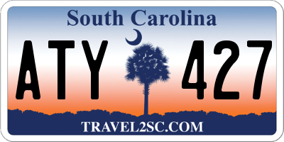 SC license plate ATY427