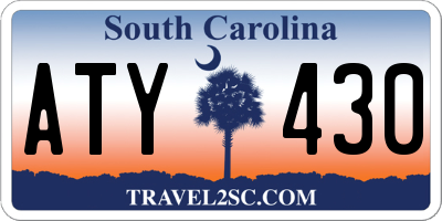 SC license plate ATY430